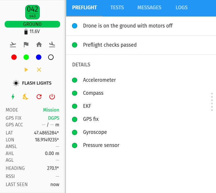 Properties dialog preflight tab