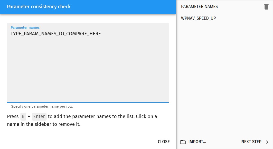 Parameter check