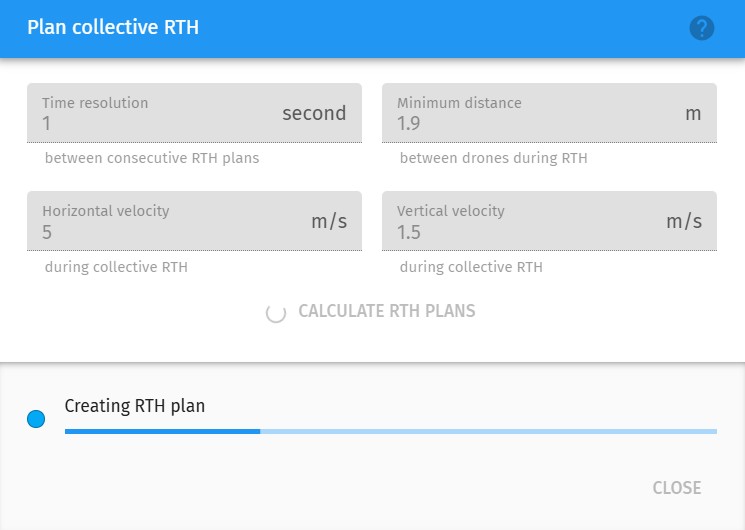 Calculate collective RTH plans
