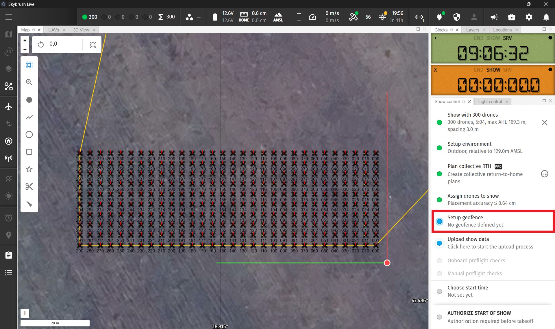 Setup geofence