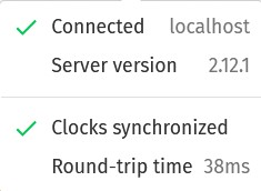 Server connection tooltip
