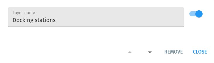 Layers panel docking stations