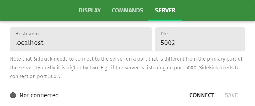 server preferences