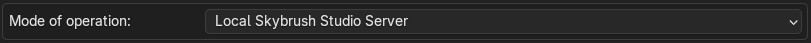 Local Skybrush Studio Server